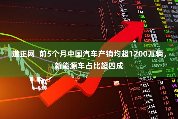 道正网  前5个月中国汽车产销均超1200万辆，新能源车占比超四成